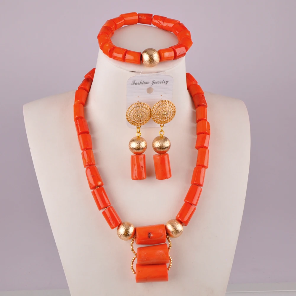 Натуральный Белый коралл ювелирный набор Африканский Свадебный бисер