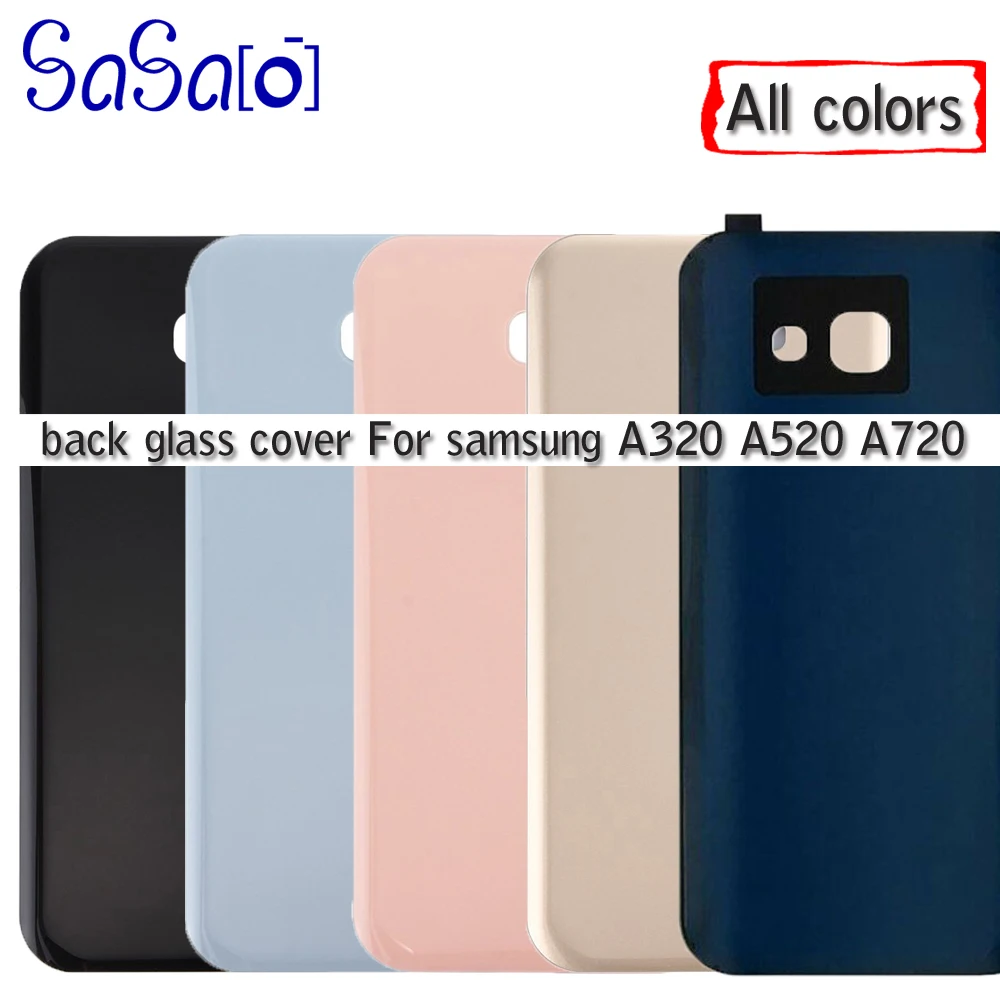 Сменная Крышка для батареи A320 A520 A720 10 шт. стеклянная крышка Samsung Galaxy A3 A5 A7 2017 задняя