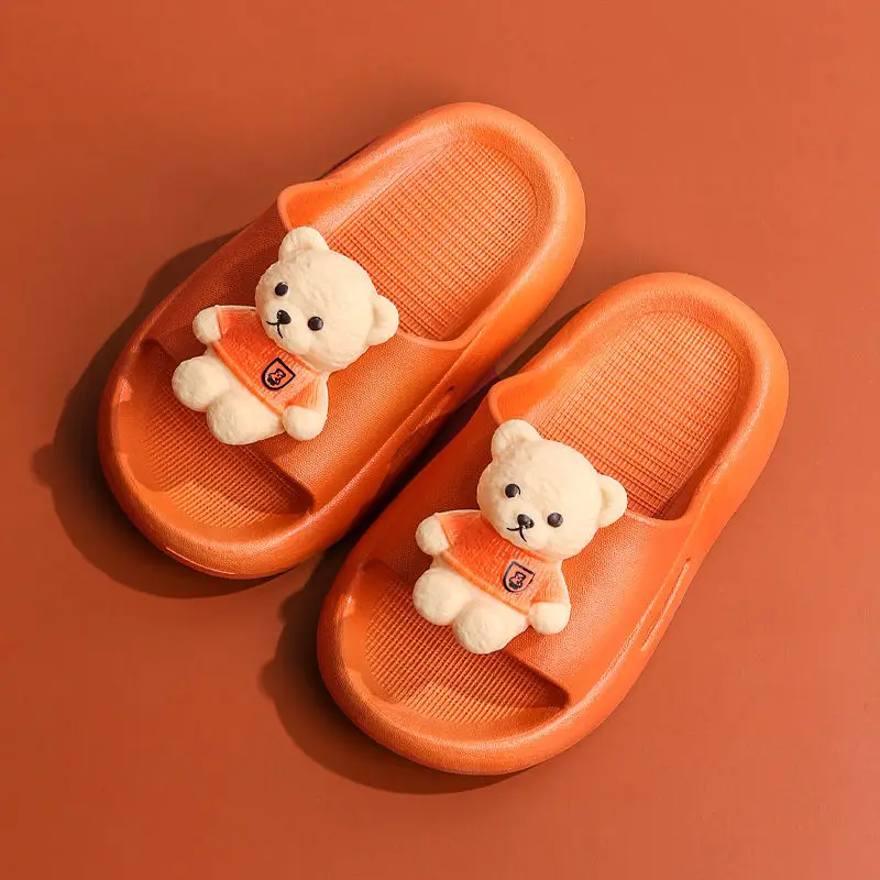 

Children beach Shoes kids sandals Boys Girls Non-slip slippers Bear cub indoor slippers Junior Footwear 
