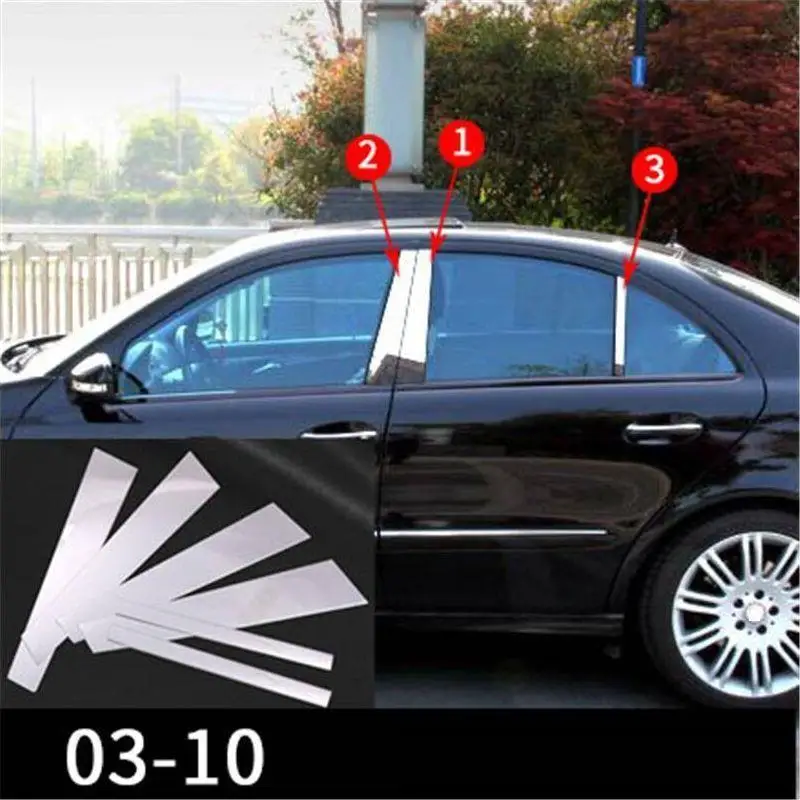 Авто окно автомобиля модифицированный Хром Стайлинг Декоративные Чехлы 03 04 05 06 07