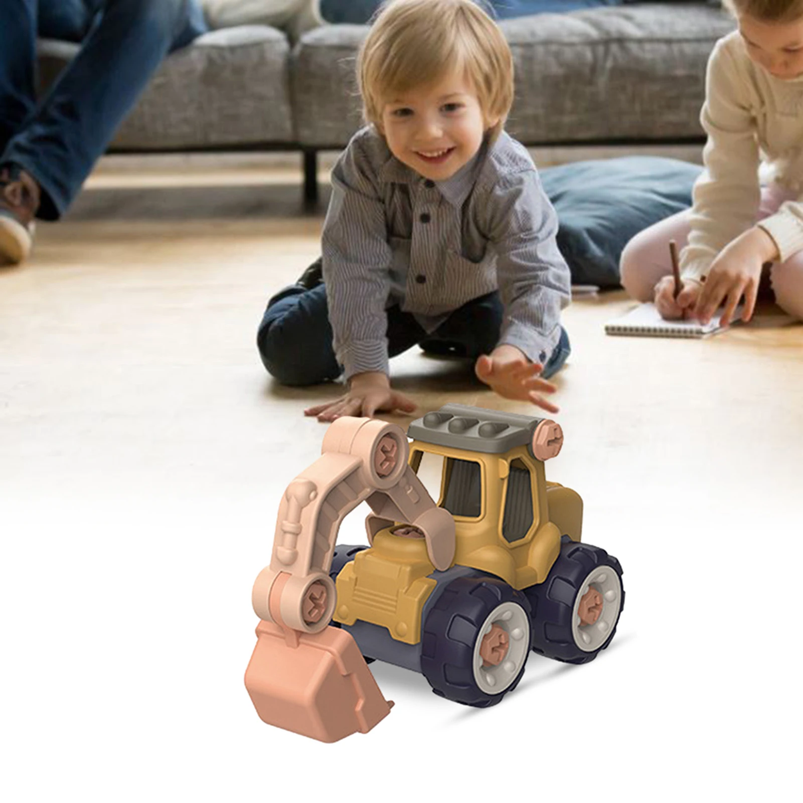 

Assembly Bulldozer DIY Detachable Educational Truck Toy Building Vehicle Set With Screwdriver Toys Kid's Sand Digging Game Tool