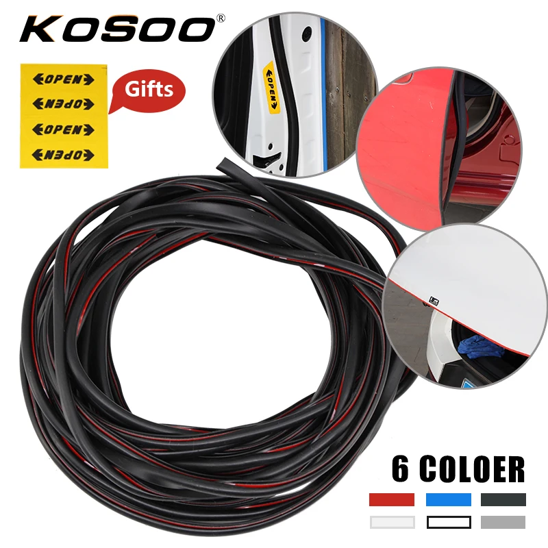 

KOSOO Car Vehicle Door Edge Side Scratch Crash Strip Protection Sticker Decal For Chrysler Sebring Voyager Crossfire PT Cruiser
