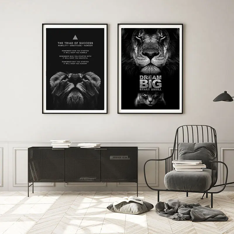 

Inspirational Quotes Abstract Art Animals Picture Canvas Painting Oil Painting Poster Modern Wall Art in Livingroom Home Decor