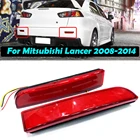 Отражатель заднего бампера, стоп-сигнал для Mitsubishi Lancer 2008-2012 2013 EVO Evolution Outlander Sport, светодиодная задняя фара с красными линзами