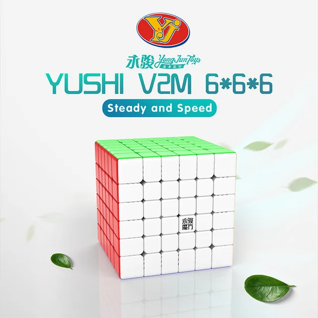 

[Picube]Yongjun YJ Yushi v2 M 6x6 magnetic magic cube 6x6x6 speed cube puzzle YJ cubo magico Competition Cubes