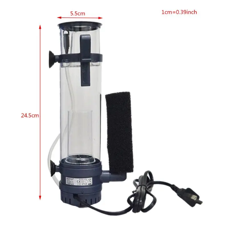 

2020 New Protein Skimmer Ultra Quiet Protein Separator for Saltwater Aquariums Fish Tank