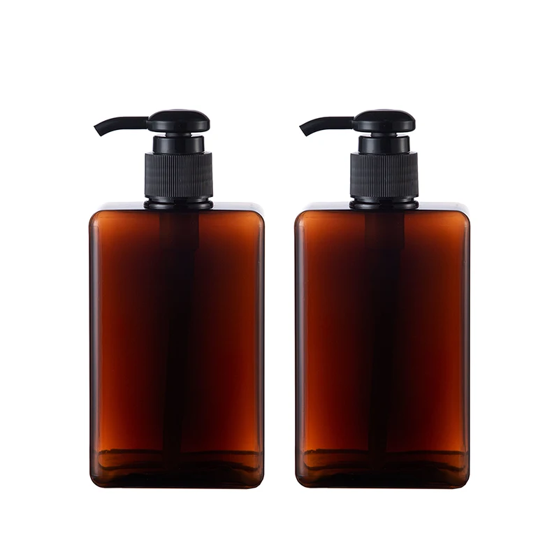 

2/4-pack 280ML Square Empty Pump Bottle Shampoo Lotion Shower Gel Dispenser Bathroom Hand Sanitizer Liquid Pump Dispensers