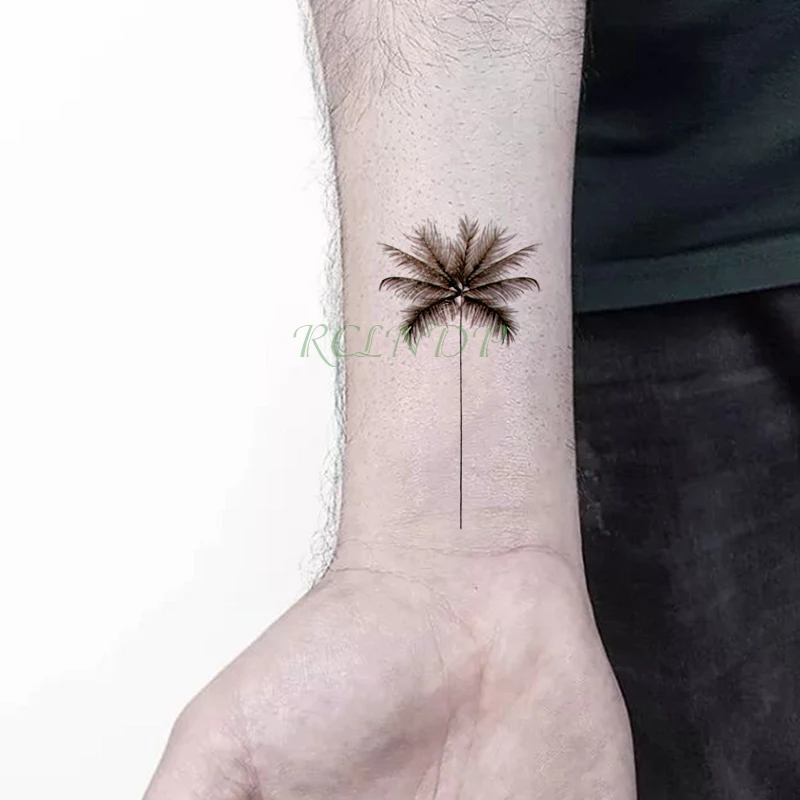 Водонепроницаемая Временная наклейка для тату с розовым цветком вишни маленькие