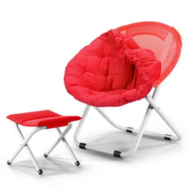 Удобный складной диван стул 80*76*52 см дышащий с Луной и табуретом|chair 3d|chair christmaschair