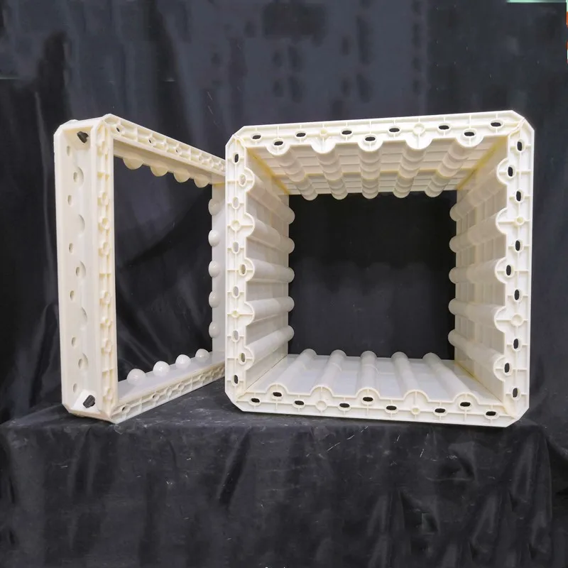50cm/19.69in Buckle up/ Interlock Slots Body Plain, Leave/Flower&Star Top Molds For Square Concrete Cement Roman Pedestal Spare