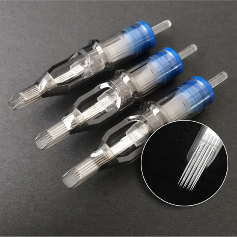 10 шт одноразовые полуперманентный макияж тату картридж игла для татуировки