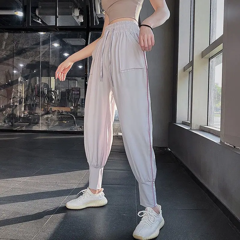 

Женские спортивные брюки, свободные быстросохнущие брюки Harlan с высокой талией для бега и фитнеса, повседневные облегающие тренировочные тр...