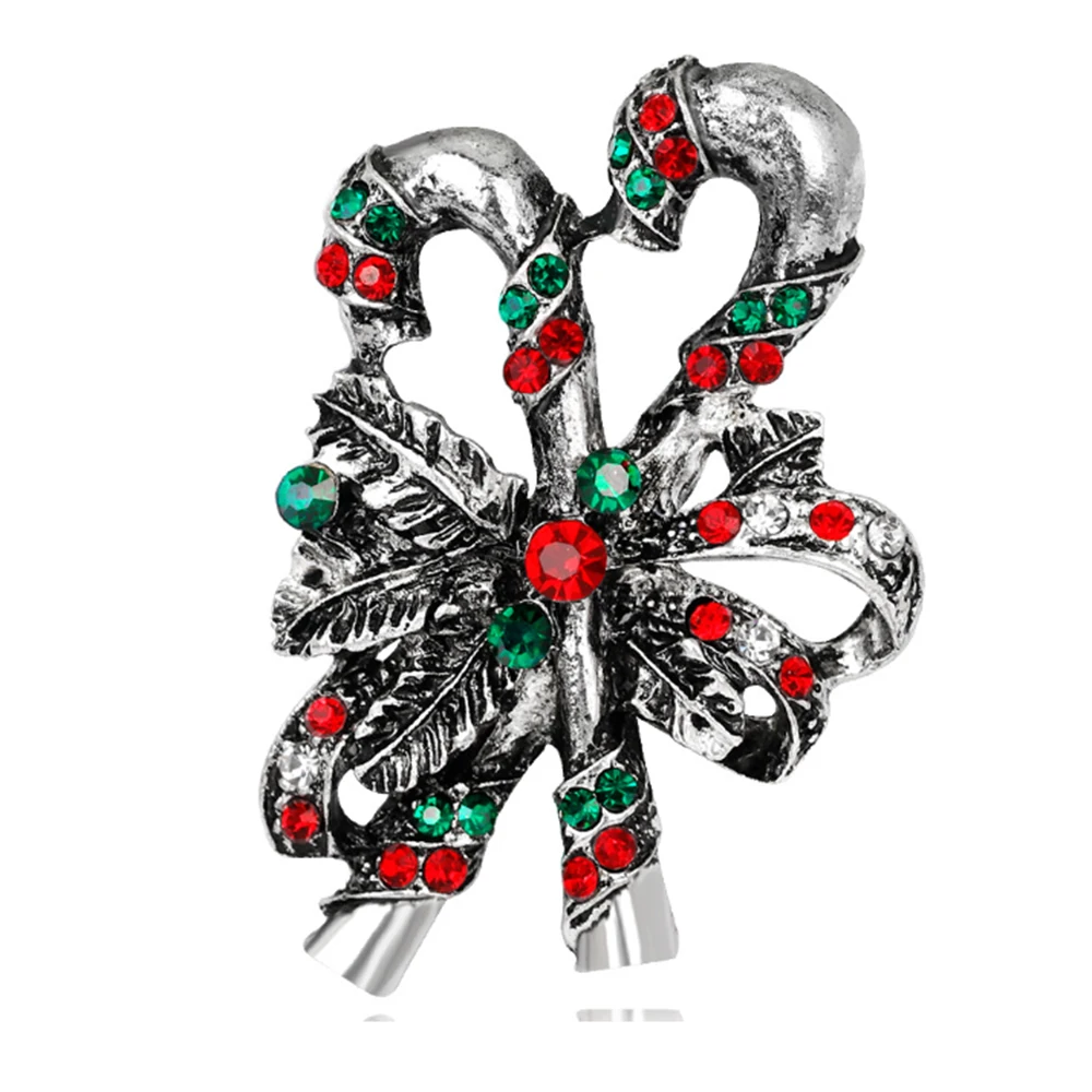 30 шт./лот Хрустальная Рождественская Брошь со стразами брошь в виде