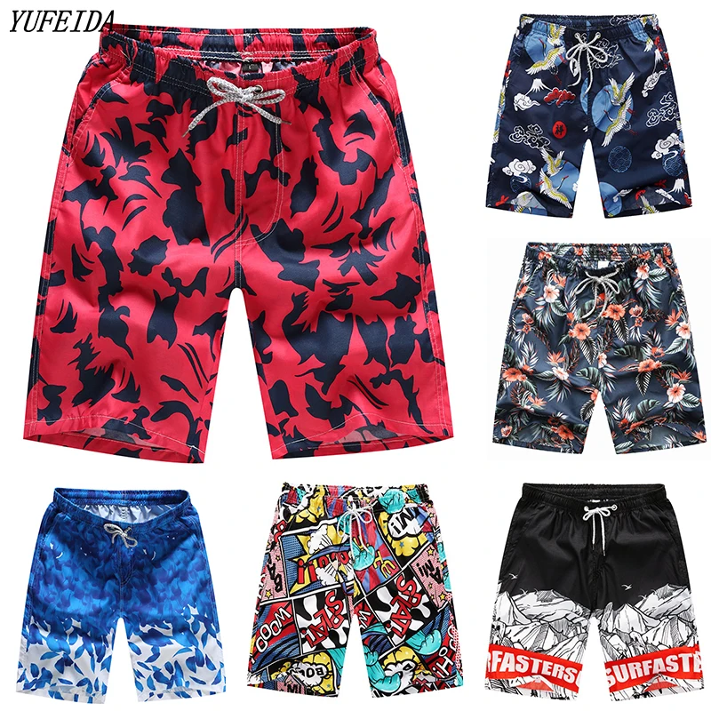

Men Summer Casual Shorts 2020 Mens Beach Short Breathable Quick Dry Loose Boardshorts Colorful Pants Sweat Sportswear Plus Size