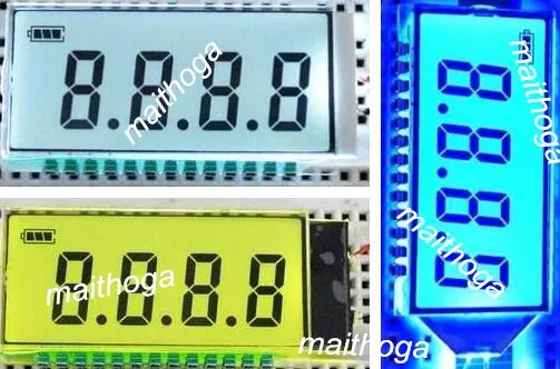 13PIN TN положительная 4 разрядная сегментная ЖК панель с символом электроэнергии