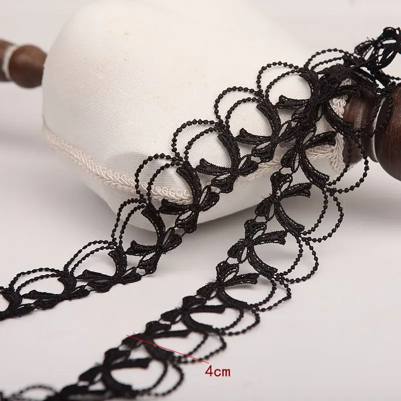 2 ярдов/партия высокое качество кружевная отделка нежной цветочной кружевной