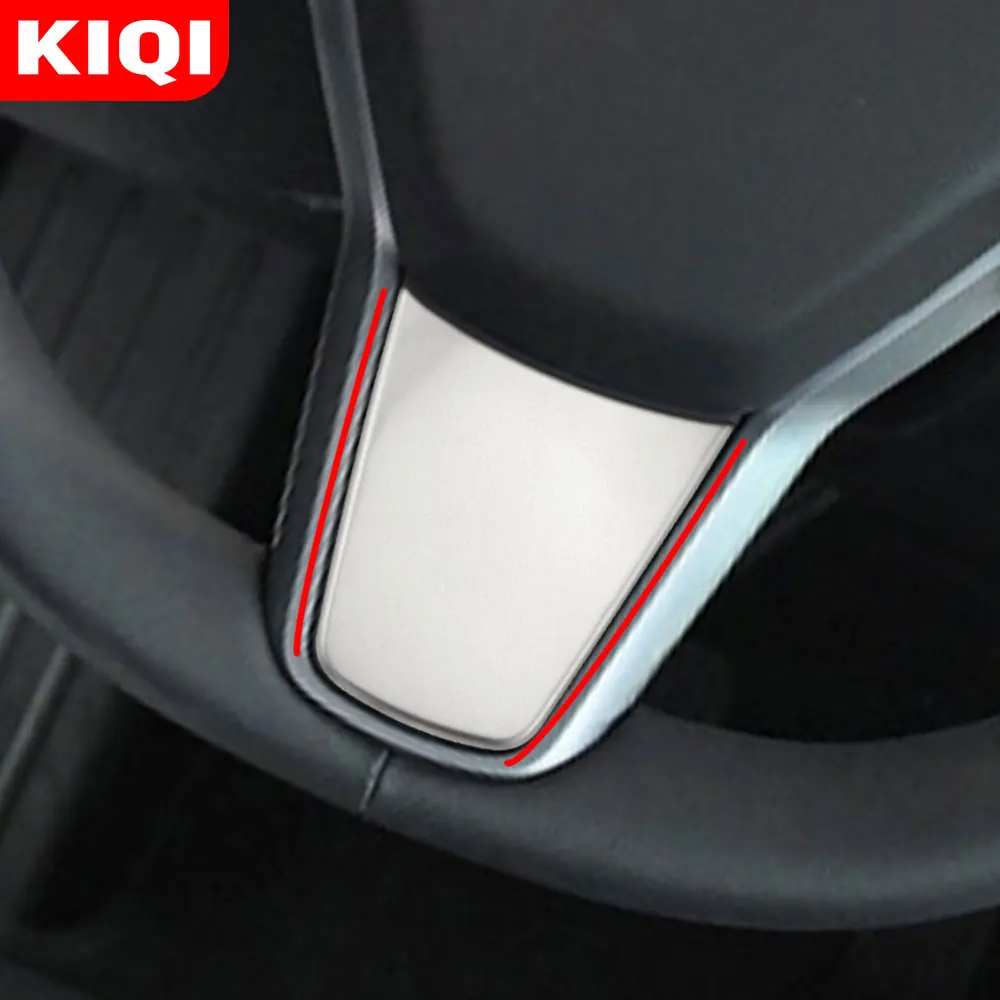 Наклейка на панель рулевого колеса KIQI для Tesla Model 3 2016-2020 аксессуары отделка