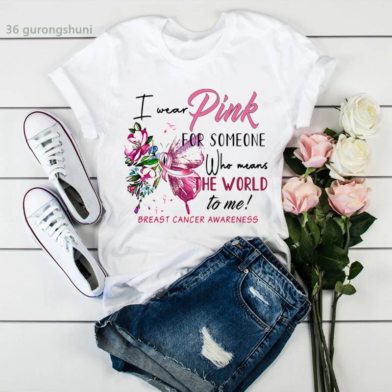 

Novelty design women t shir cute pink ribbon graphic print Tee shirt femme Aesthetic clothe high quality tops oversized t shirt