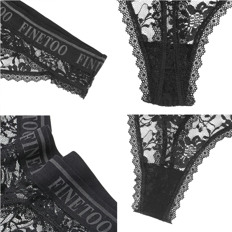 Finetoo изготовленный на заказ сексуальное нижнее белье Для женщин кружева с задней