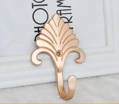gold 1 шт. Европейский цинковый сплав декоративные крючки для портьеры застежка для штор холдбэк настенная вешалка, Декор для дома - Цвет: gold