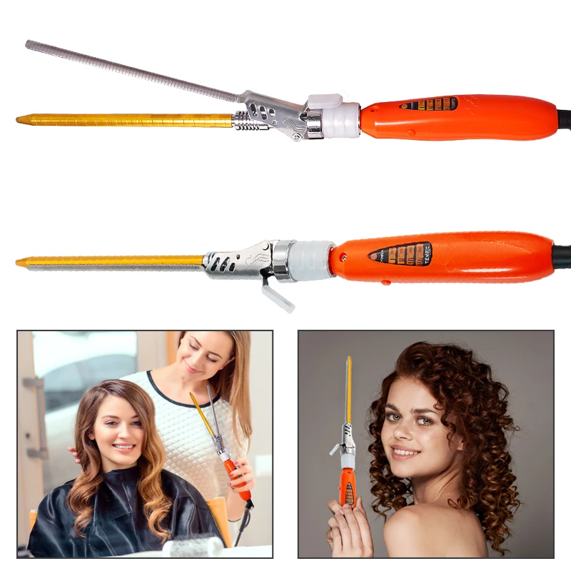 Профессиональная 9 мм Глубокая цельная завивка для завивки волос регулировка