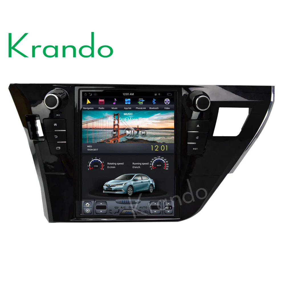 Вертикальный экран 9 0 дюйма Android 10 4 ГБ 32 для Toyota Corolla 2014 2016 мультимедийный