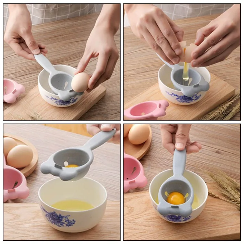 

1pc Plastic Yolk Egg Separator Divider Yolk Protein Sifting Filter Kitchen Accessories DIY Cooking Baking Tools Egg Separator