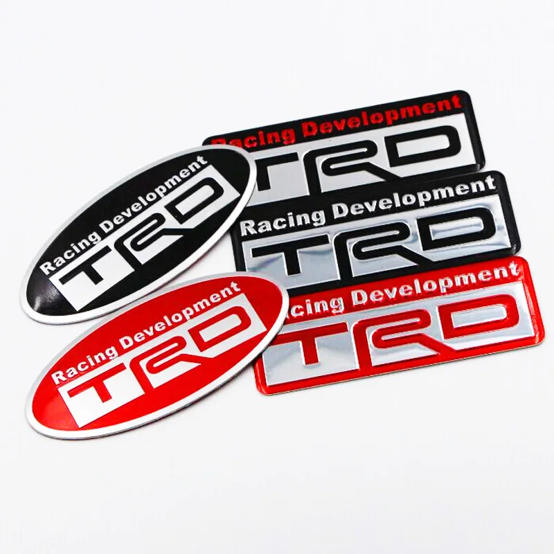 Авто Стайлинг 3D гоночный разработка наклейка TRD эмблема автомобиля значок наклейка автомобиля хвост крыло наклейка для Camry Corolla острый