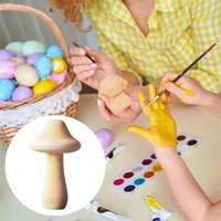wooden mushroom wooden blanks toy kids holiday gifts unfinished painting craft handicraft accessories wooden diy decor supplies