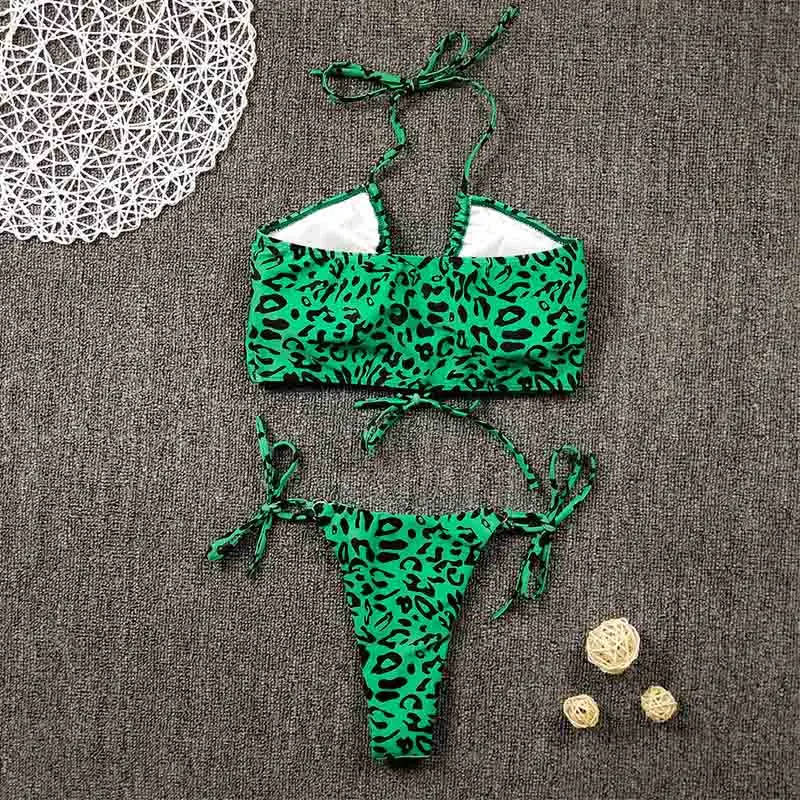 

2021 Sexy High Leg Cut Thong Bikini Women Solid Swimwear Female Swimsuit Two-pieces Bikini set Lace Up Bather Bathing Suit Swim