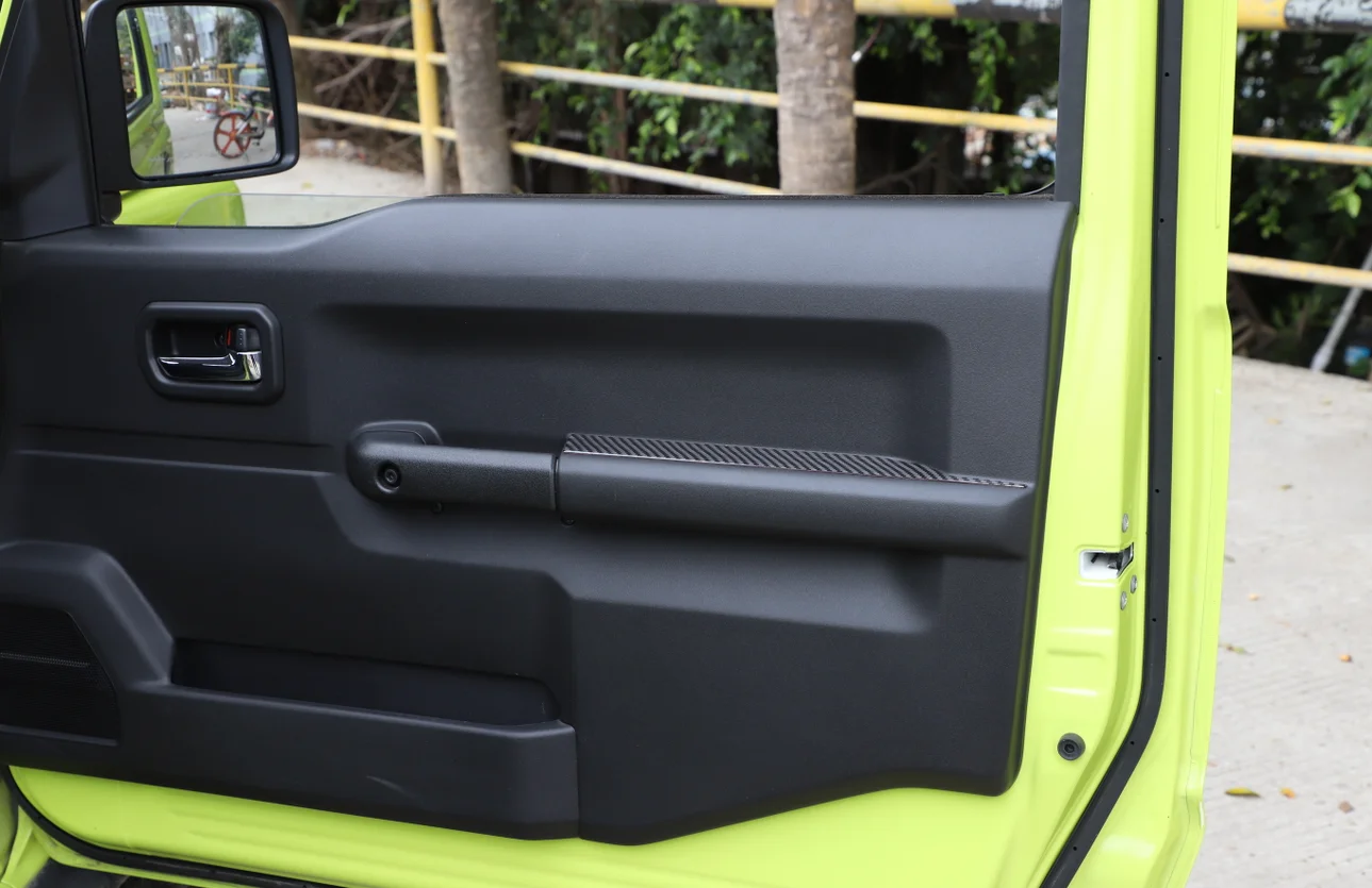 2 * Настоящий подлокотник для двери из углеродного волокна декоративная панель