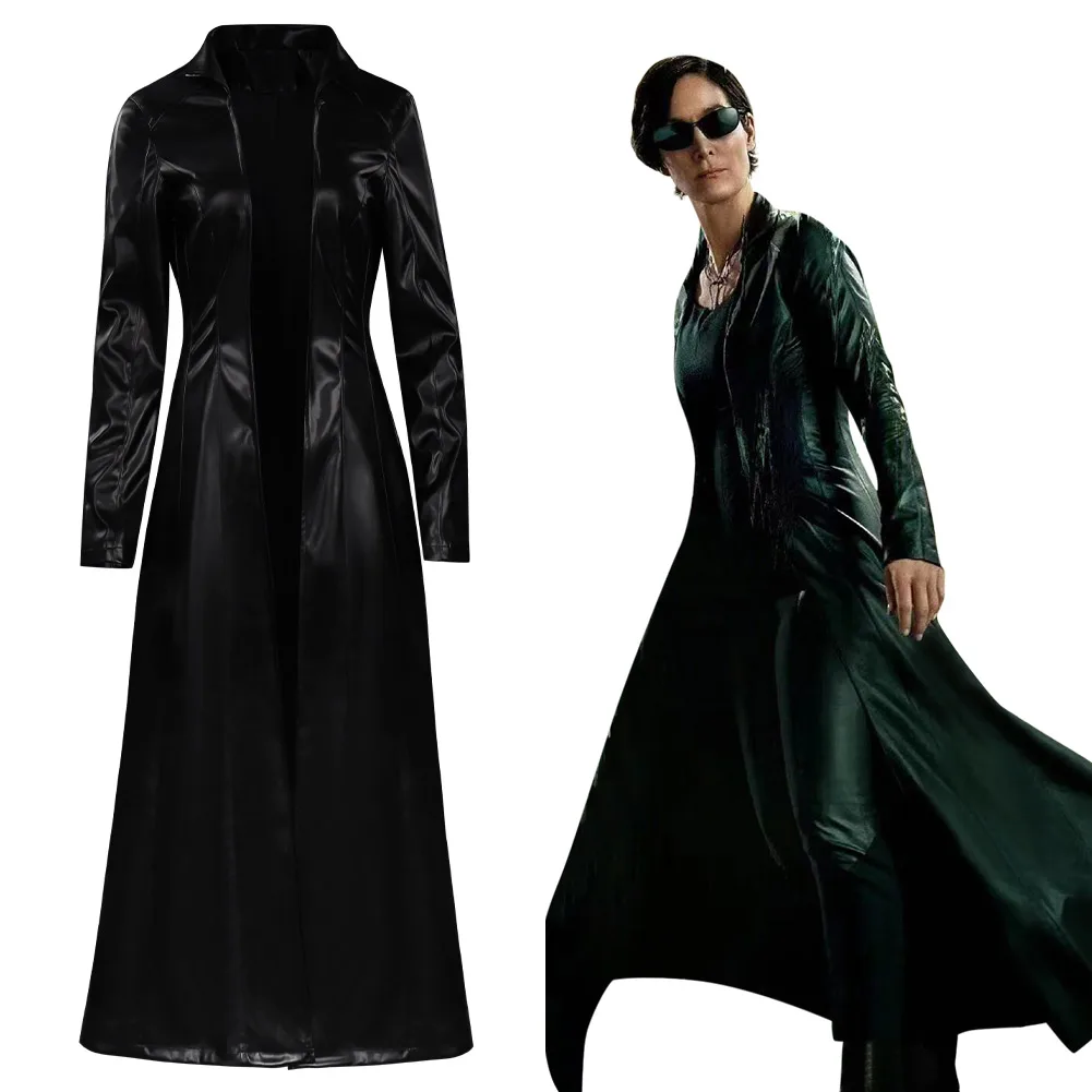 Matrix Resurrections Trinity Cosplay Costume Adult Women Halloween Carnival Suit