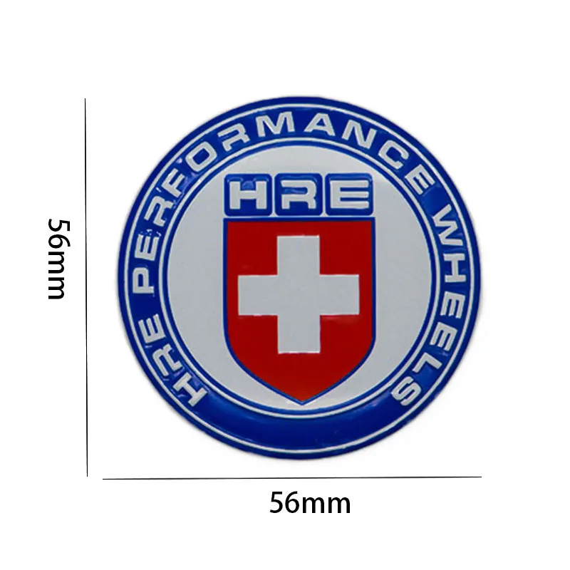 

Car accessories 4Pcs 56mm Car Wheel Stickers Center Hub Cap Car Emblem Badge Decal For HRE- Logo Modified stickers