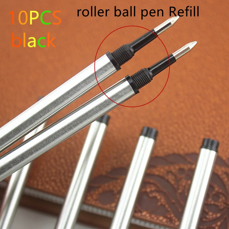 Jinhao high quality 10pcs Black /blue Universal Ink Refill Rollerball Pen New