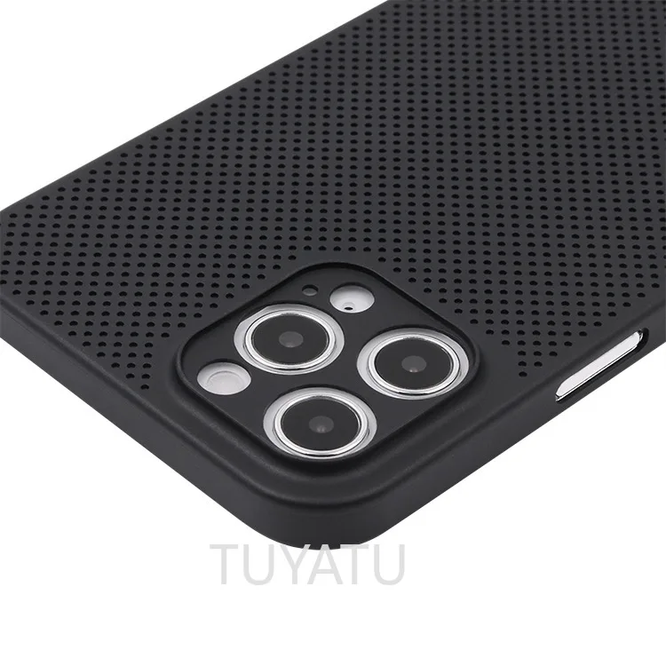 

for iphone 13 pro max 12 mini phone case new heat dissipation ultra-thin protective cover breathable suitable for 11 xr