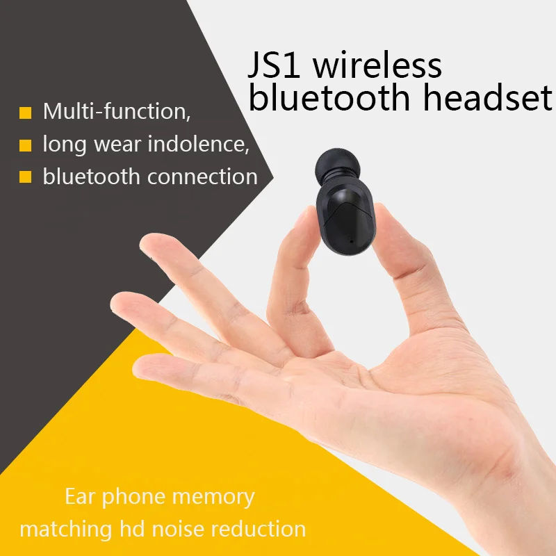 JS1 Bluetooth 5 0 беспроводные наушники со светодиодсветодиодный подсветкой и цифровым