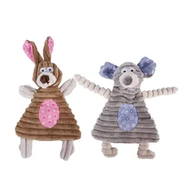lovely funny plush dog toys rabbit mouse shape small medium dogs squeak chew toy durability sounding pets supplies