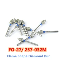 20pcs blue rings 257 032m dental dimond burs fo 27 fg shank 1 6mm medium high speed high quality grinding tool for dentistry