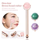 Износостойкий нефритовый роликовый инструмент для устранения отечности и уменьшения морщин, подтяжки кожи, облегчения боли в коже, инструмент для ухода за кожей