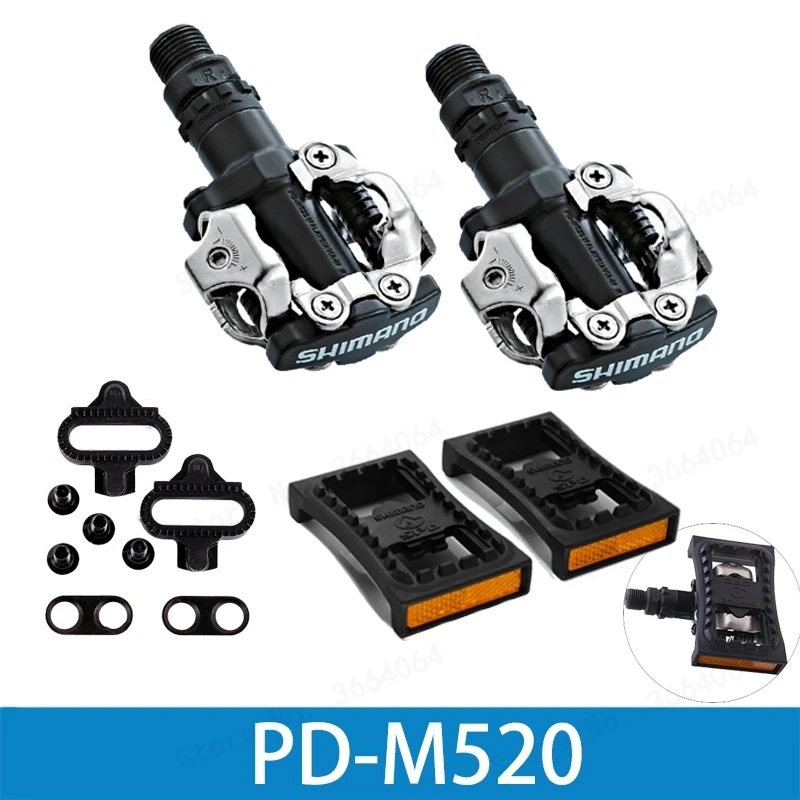Новый PD M520 педали бесклипсовый SPD MTB гоночный горный велосипед части PD22 скорость