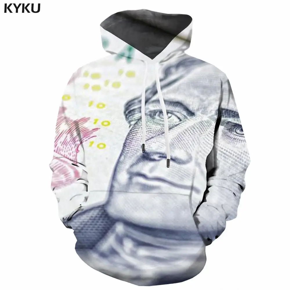 

Толстовка мужская с 3d принтом, свитшот с карманами, худи в стиле Харадзюку, уличная одежда унисекс, зима