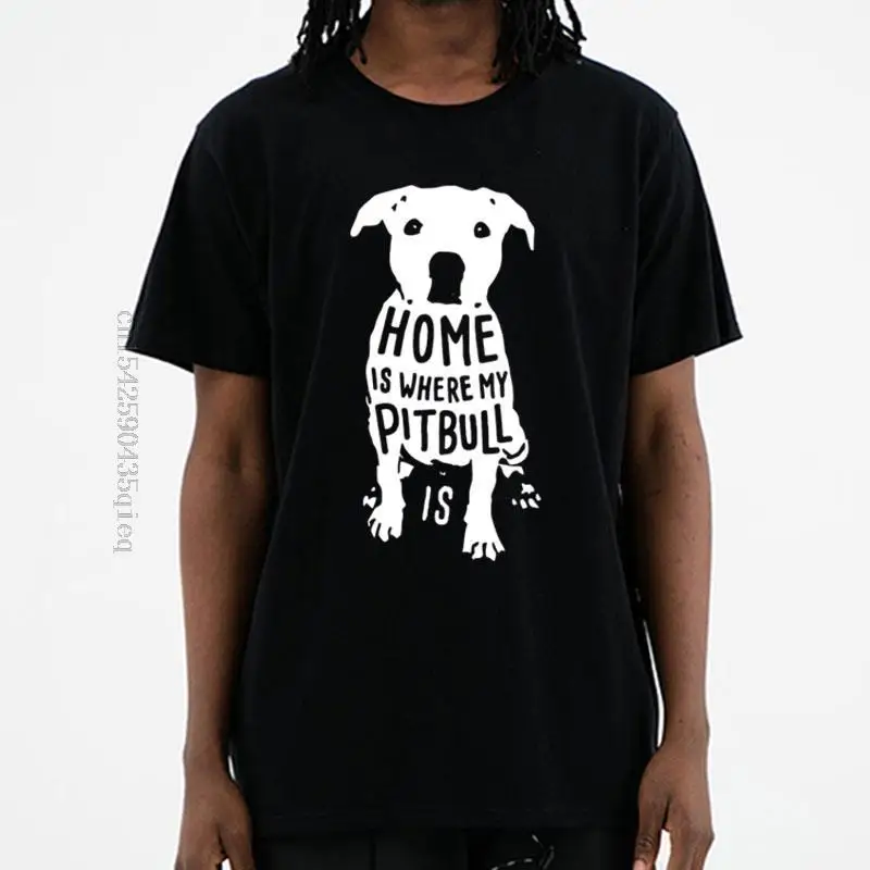 

Summer Home Is Where My Pitbull Is Quote Xmas Christmas Funny Christmas Mens T Shirt Tshirt Men Cotton Short Sleeve T-shirt Top