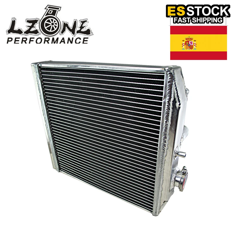 LZONE 2 рядный 42 мм Алюминиевый автомобильный радиатор MT для Honda Civic Del Sol 92 00 EG / EK JR