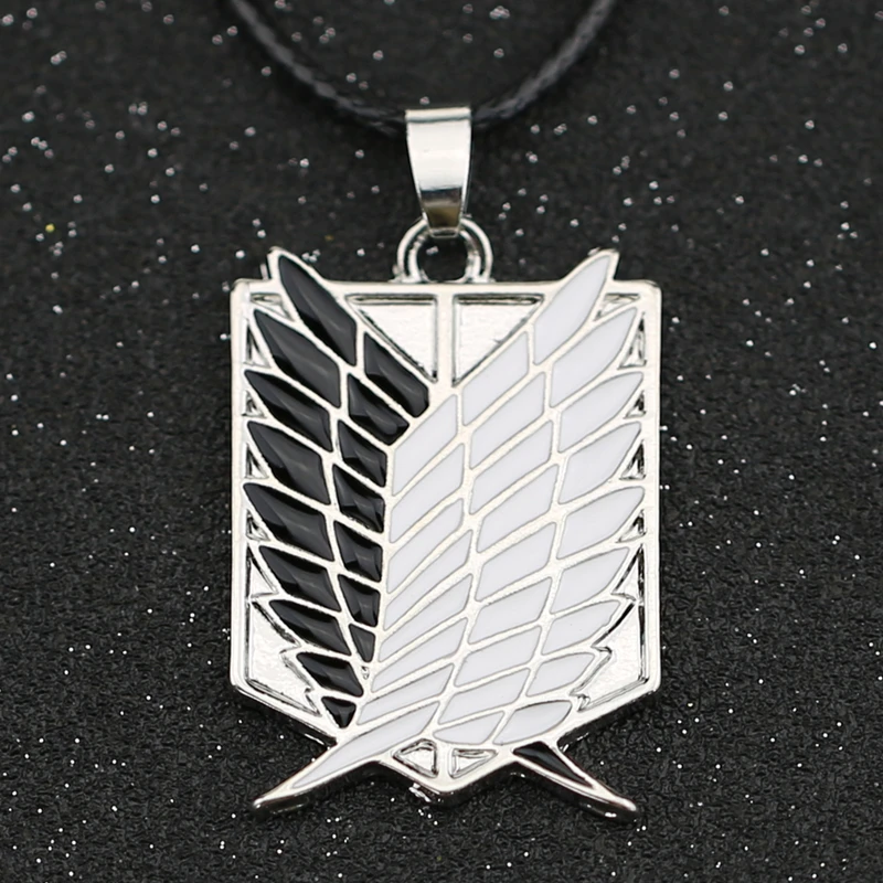 

Attack On Titan Necklace Wings of Liberty Freedom Scout Regiment Legion Survey Recon Corp Badge Pendant Fashion Anime Wholesale