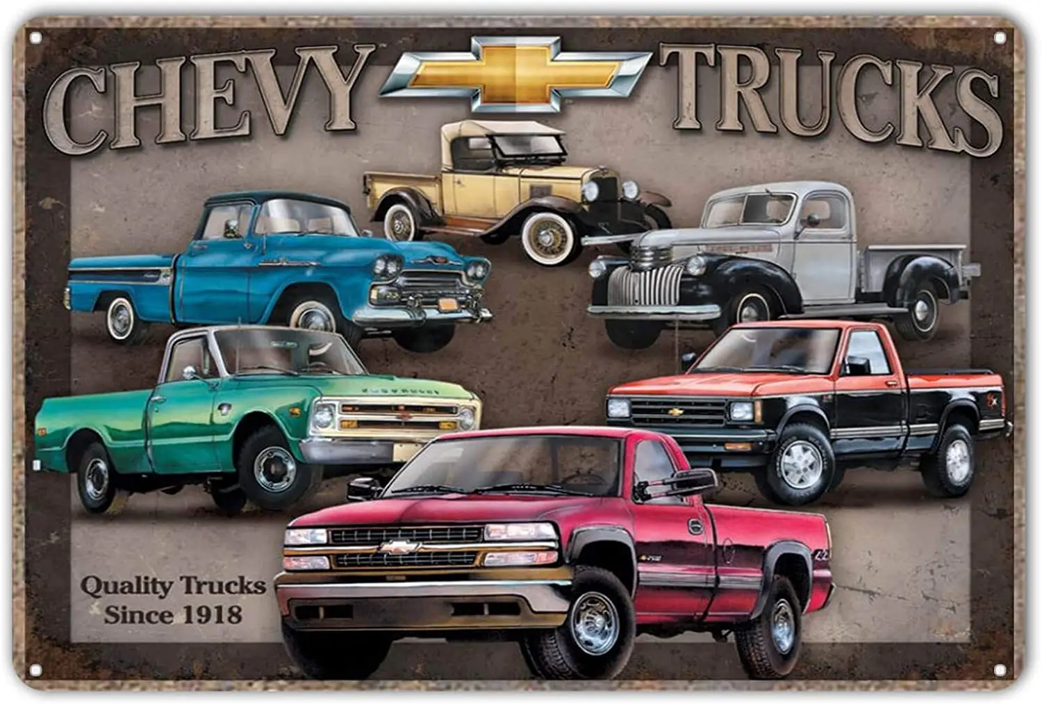 

Забавные знаки, металлический Шевроле, грузовик, жестяной знак для мужчин, пещера, кофе, внутреннего дворика, размеры 12x8 дюймов
