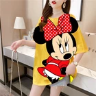 Женская одежда больших размеров, летние футболки с графическим рисунком, женская модная футболка в Корейском стиле, одежда из аниме в стиле Disney Y2k Kawaii