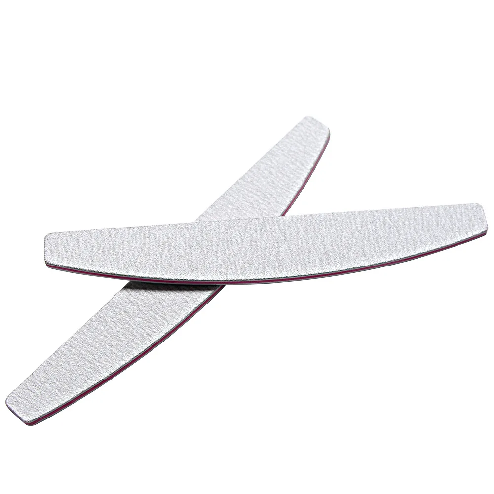 3 шт. полулунообразные наждачные пилки для ногтей 100/180 буферные двухсторонние