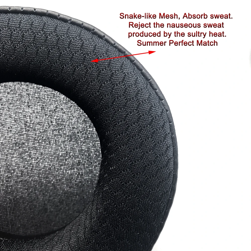 Впитывающая пот сетчатая летняя подушка для ушей 90 мм 100 105 110 70 ISK AKG ATH Beyerdynamic Bluedio