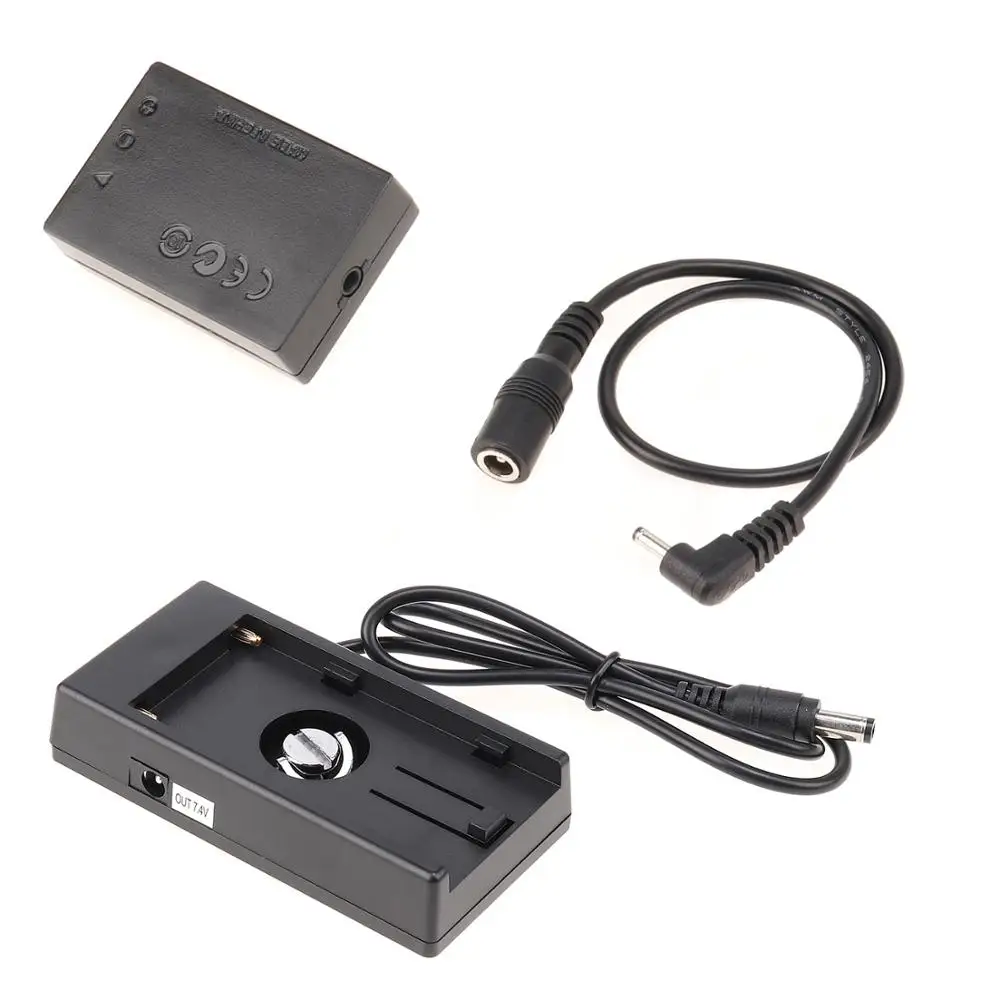 LP-E12 адаптер для фиктивного аккумулятора + пластина F970 Canon EOS M M2 M10 M50 M100 M200 |