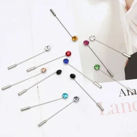 2020fashion pearl shape brooches for women safety scarf sweater pin jewelry bijoux new hijab colorful pins muslim hijab brooches